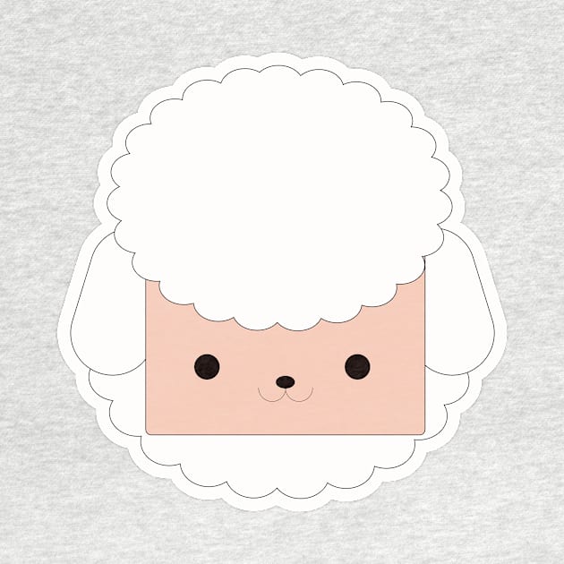 Cartoon Cute Sheep Art Print by MariaStore